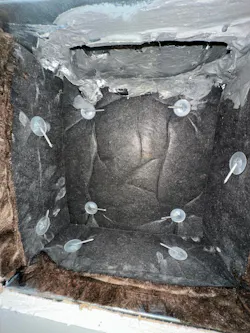 Fiberglass used in air ducts can pose health risks when damaged or deteriorated, as it may release microscopic fibers into the air that irritate the skin, eyes, and respiratory system and negatively impact indoor air quality. Fiberglass used in air ducts can pose health risks when damaged or deteriorated, as it may release microscopic fibers into the air that irritate the skin, eyes, and respiratory system and negatively impact indoor air quality.