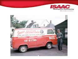 George T. Isaac, founder of Isaac Heating & Air Conditioning, circa 1960. George T. Isaac, founder of Isaac Heating & Air Conditioning, circa 1960.