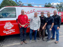 From Left to Right: Dave Isaac (brother), Jim Isaac, Ken Isaac (brother), Ray Isaac, and Mike Isaac (Ray's twin brother). From Left to Right: Dave Isaac (brother), Jim Isaac, Ken Isaac (brother), Ray Isaac, and Mike Isaac (Ray's twin brother).