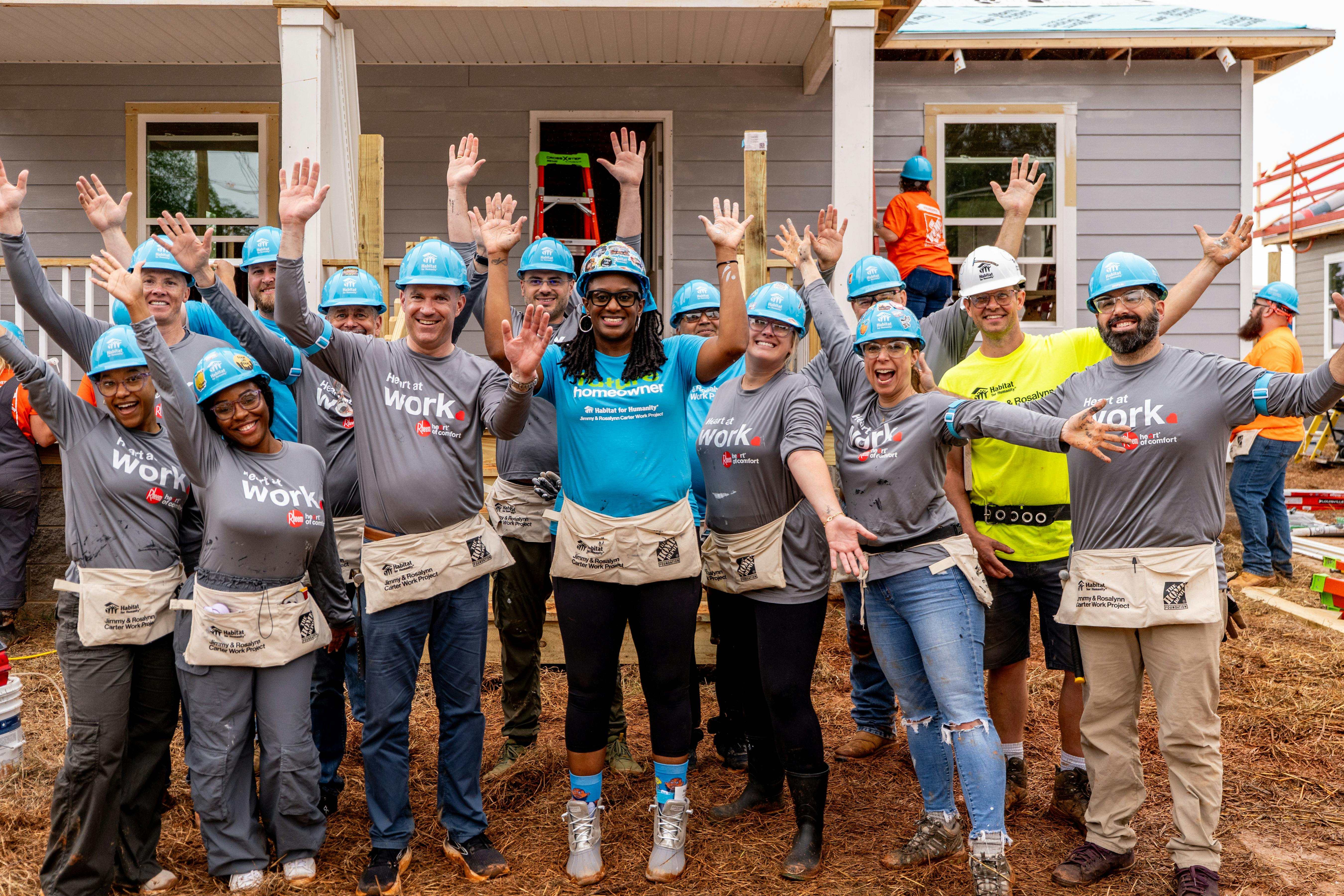 Rheem volunteer teams helped build, landscape and paint throughout the week of May 3-8 in the historic Sylvan Hills neighborhood in southwest Atlanta.
