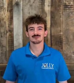 Logan Busher, 24, lead installer at Jolly Heating, Air, Plumbing & Electric in Cincinnati, Ohio.