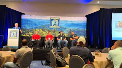 NCI President & CEO Dominick Guarino (far left) leads a panel discussion on HVAC and home performance during the 2026 Summit conference. Panelists From Left to Right: Brian Wright, owner of Crossway Mechanical LLC; Jonathan Esquivel, owner of Austin Star Services LLC; Terry McWilliams, owner and founder of Texcellent A/C Service; and Tim De Stasio of Comfort Science Solutions.
