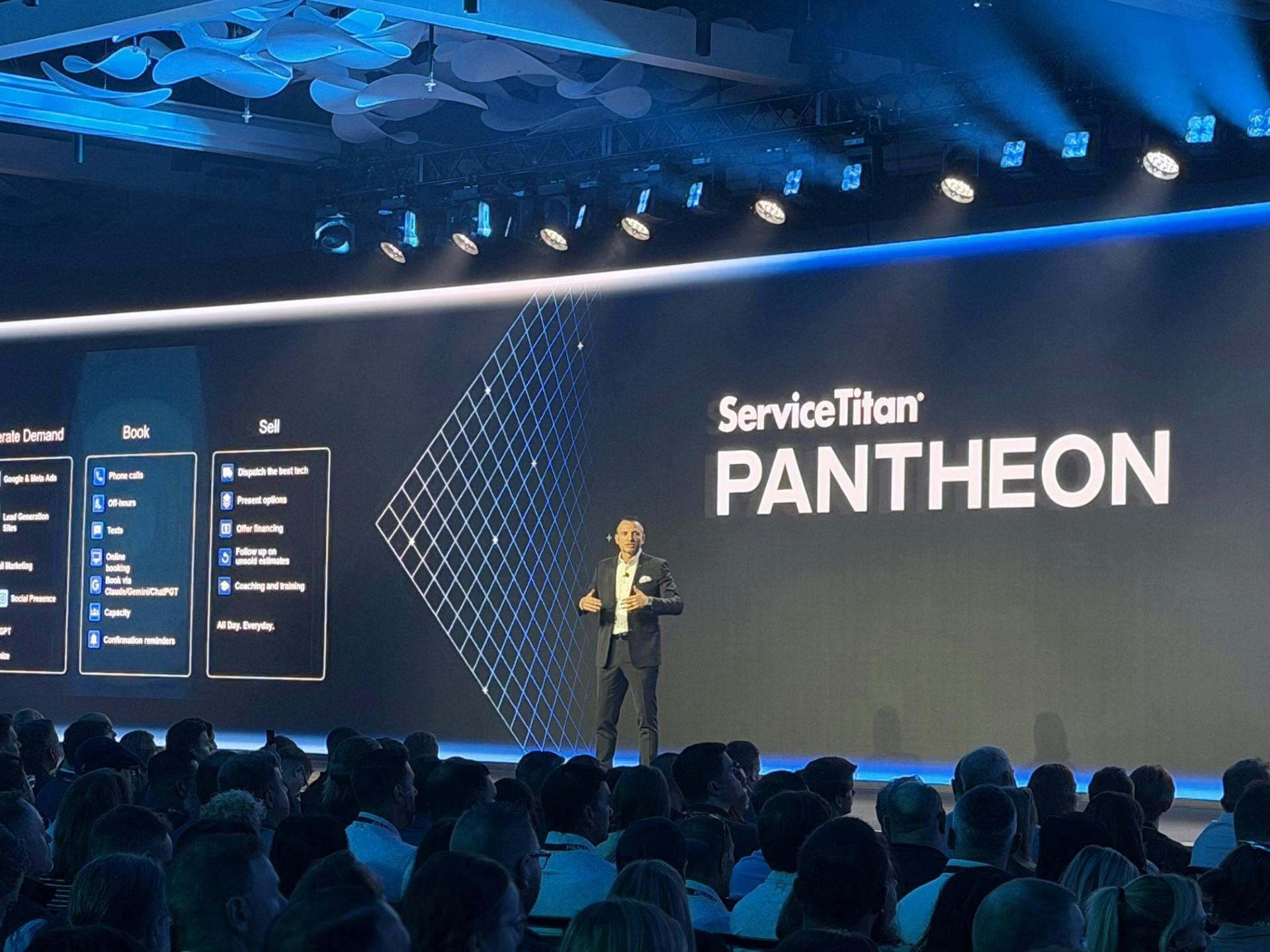 During his keynote, ServiceTitan Co-founder and CEO Ara Mahdessian outlined the company&rsquo;s vision for AI-powered contracting businesses that can run and improve themselves.