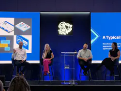 ServiceTitan's contractor panel demonstrated how Max and Atlas connect AI automations across business operations to identify bottlenecks, recommend actions and help contractors address issues before they cost revenue, improving efficiency and profitability year-round. From Left to Right: Chris Hunter, principal industry advisor, ServiceTitan; Andrea Reagan, chief marketing officer, Above + Beyond Service Company; Eric Krzywicki, president, Redding Heating & Air Conditioning; and Stacy Anapol, president, Delponte Plumbing.